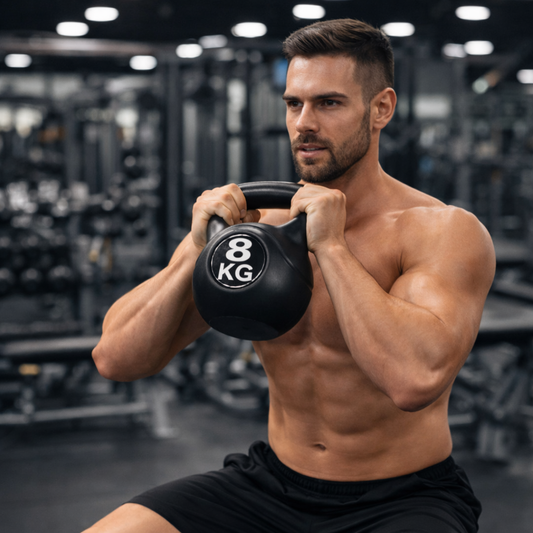 Gantera IdealStore 12 kg plastic cu umplutura de ciment