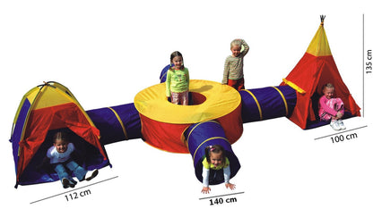 Loc de joaca ISP 7 in 1 cu protectie UV, pentru copii, multifunctional, pentru interior si exterior