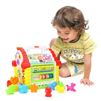 Casuta educativa si interactiva, blocuri 3D, efecte sonore