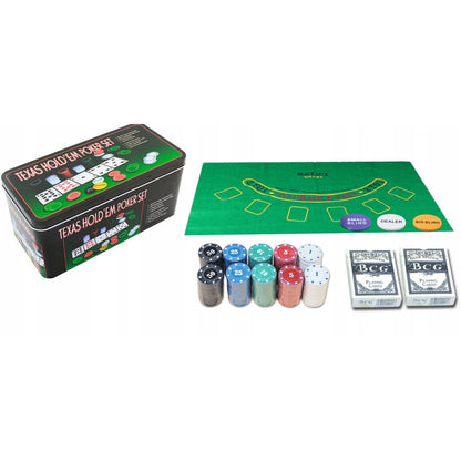 Set Poker 200 Jetoane Cutie Metal DAR005