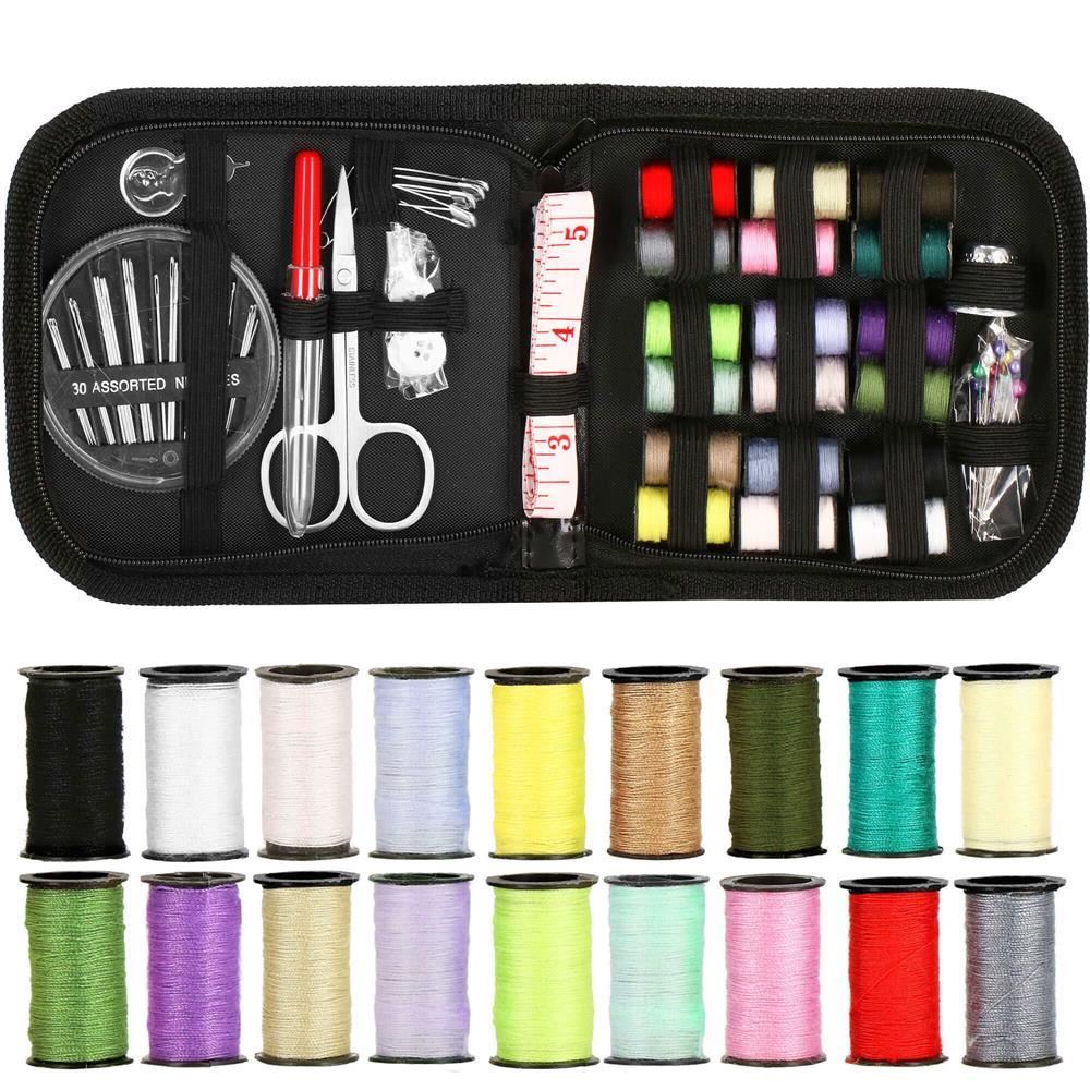 Trusa de croitorie, ace cusut, papiote diverse culori, foarfeca si accesorii, 70 piese, Springos