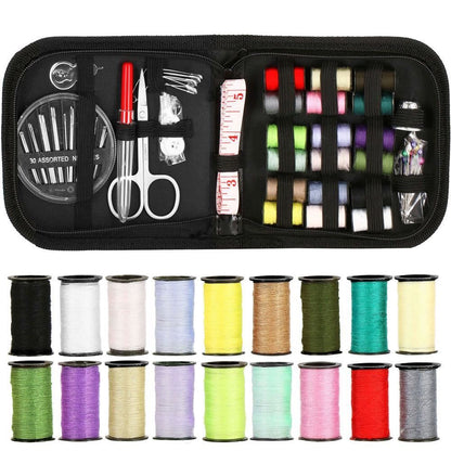 Trusa de croitorie, ace cusut, papiote diverse culori, foarfeca si accesorii, 70 piese, Springos