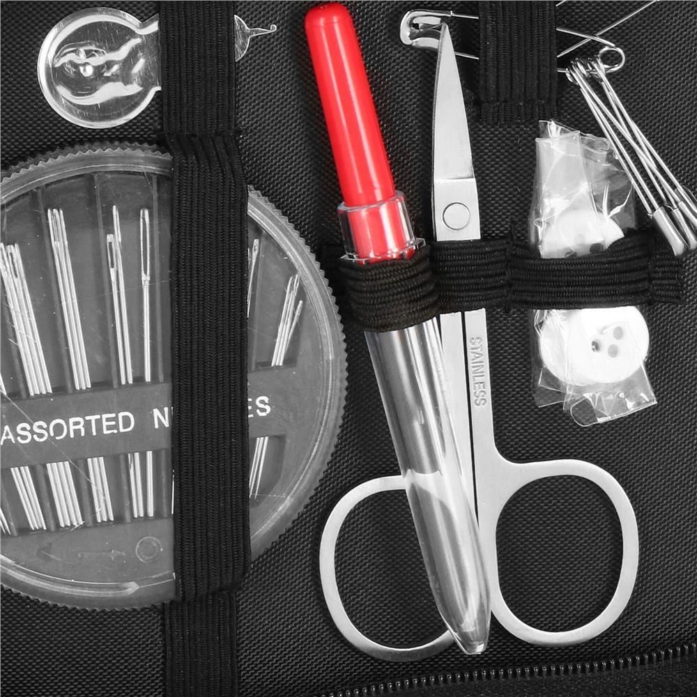 Trusa de croitorie, ace cusut, papiote diverse culori, foarfeca si accesorii, 70 piese, Springos