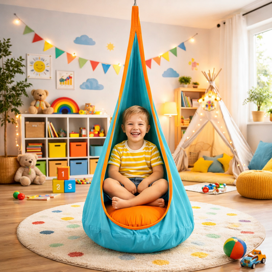 Hamac copii tip cocon The Raven’s Nest IdealStore 140x55 cm