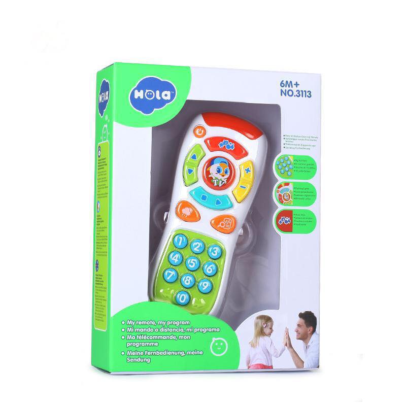 Telecomanda Hola Toys, cu lumini si sunete, multicolora