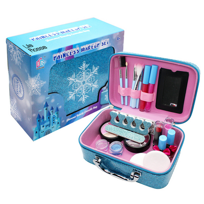 Trusa beauty makeup copii si unghii, machiaj printesa