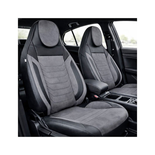 Set huse scaune auto universale idealSTORE design premium confort sporit bancheta fractionata gri