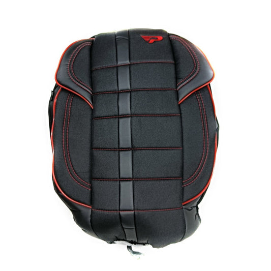 Huse Saune Auto Universale idealSTORE model Premium PANDA, material Anti-alunecare, Respirabil, Cusatura speciala pentru AIRBAG, Imitatie piele si Textil