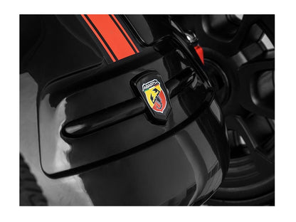 Kart cu pedale idealSTORE GO RACE ABARTH Black Collection, Dimensiuni 113 x 73 x 58 cm, Licentiat, Scaun confortabil, reglabil - 3 pozitii, Asigura confort si siguranta