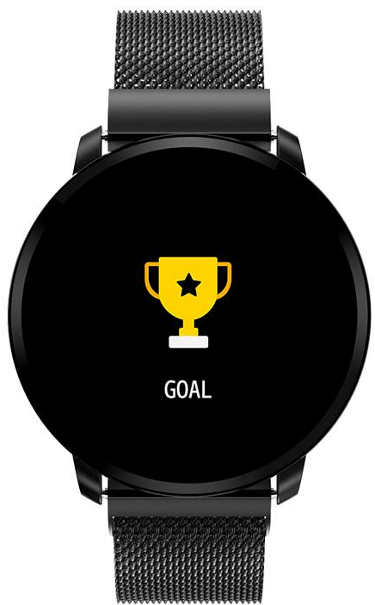 Ceas SmartWatch cu functie de Bratara Fitness idealStore 68CF, Bratara de Silicon, Functii multiple, Monitorizare ritm cardiac, Somn si Tensiune arteriala, Notificari Apeluri/Fb/Sms, Rezistent la Apa, culoare Black