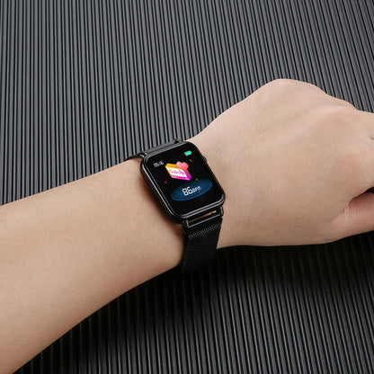 Smartwatch si Bratara Sport Diamond Y6 pro max, Monitorizare Ritm Cardiac, Monitorizare Tensiune, Pedometru, Monitorizare Sanatate, Somn, Monitorizare Fitness, Notificari Apeluri si Aplicatii, Bratra Metalica cu prindere magnetica, Negru