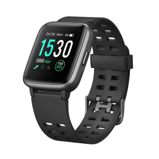 Ceas Smartwatch si Bratara Fitness Ideal Black Viber, Ecran TFT-LCD de 1.3', 8 moduri de sport incorporate, Frecventa cardiaca dinamica, Monitorizarea somnului, Memento Sedentar, 5ATM impermeabilitate, GPS, Negru