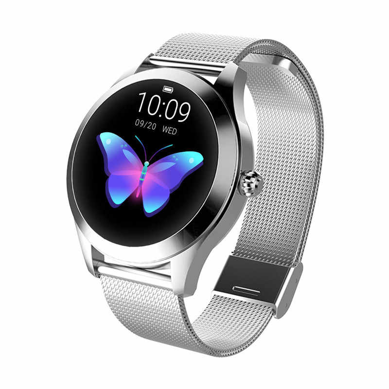 Ceas Smartwatch si Bratara Fitness IdealStore Kingwear 10, Monitorizare Ritm Cardiac, Pedometru, Consum Calorii, Monitorizare Somn, Ecran Tactil 1.1 inch, Notificari, Monitorizare Activitati Sportive, Bratara Metalica, Argintiu