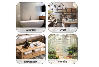 Termometru idealSTORE cu Higrometru de Umiditate incorporat, Exterior/Interior, Gama de masurare de la 0 la 100% cu o diviziune de 2%, Masurate -20 pana la 50 grade Celsius cu prima gradare, Amplasare pe Perete sau pe Masa