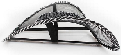 Suport Lombar pentru Scaun de Birou-Auto Relax Time idealSTORE, Realizat din cadru metalic, Plasa flexibila, Ajuta la Corectarea pozitie Coloanei, Usor de montat, Prindere in curele elastice