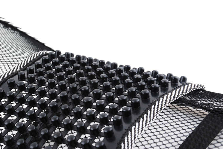 Suport Lombar pentru Scaun de Birou-Auto Relax Time idealSTORE, Realizat din cadru metalic, Plasa flexibila, Ajuta la Corectarea pozitie Coloanei, Usor de montat, Prindere in curele elastice