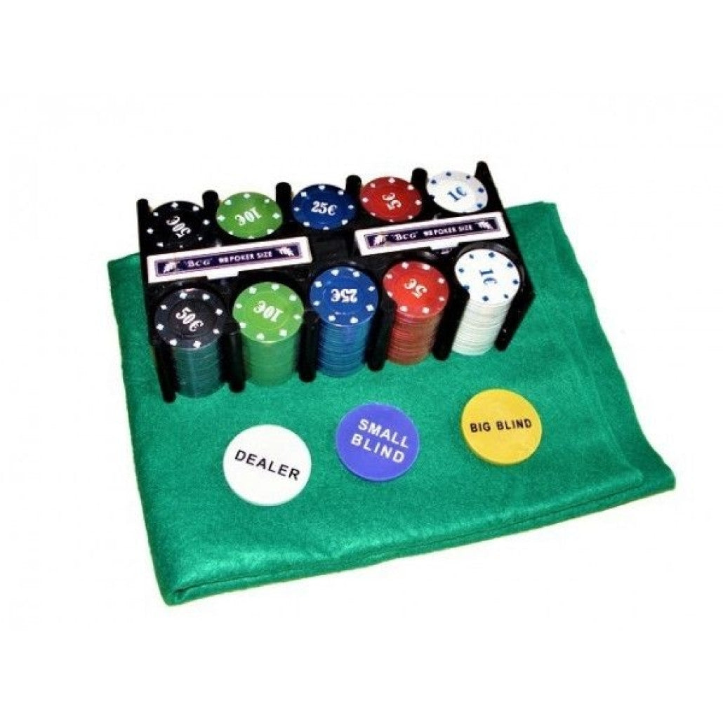 Set de Poker Complex 200 de jetoane idealSTORE, Texas Hold'em Poker Set, Echipat cu, Cutie de aluminiu, 2 Pachete de carti, Eticheta crupier, Covoras de masa pentru Poker, Jetoane Dealer, Big Blind, Small Blind