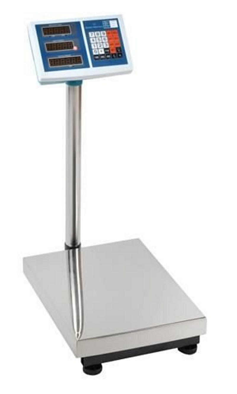 Cantar Electronic idealSTORE, DISPLAY LCD Iluminat, Dimensiuni 65 x 30 x 40 cm, Picioare Reglabile, Material Otel Inoxidabil, Rezistent la Socuri, Luminozitatea Cifrelor Reglabila, Include Baterie Incorporata, Sarcina 100 KG