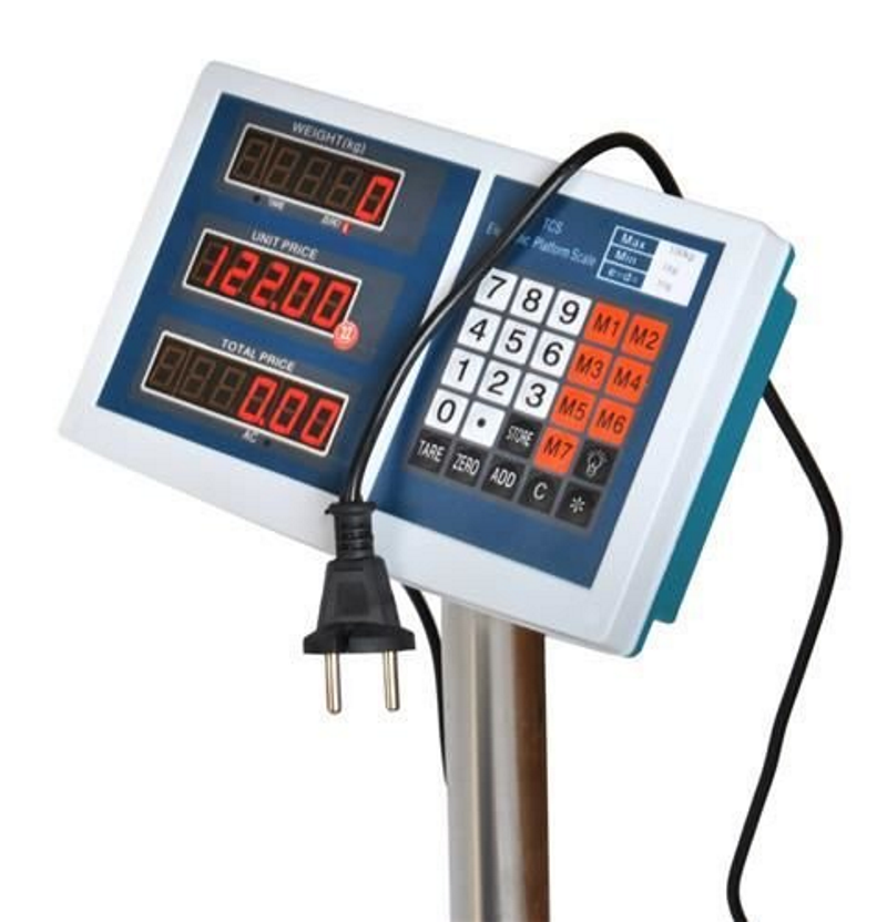 Cantar Electronic idealSTORE, DISPLAY LCD Iluminat, Dimensiuni 65 x 30 x 40 cm, Picioare Reglabile, Material Otel Inoxidabil, Rezistent la Socuri, Luminozitatea Cifrelor Reglabila, Include Baterie Incorporata, Sarcina 100 KG