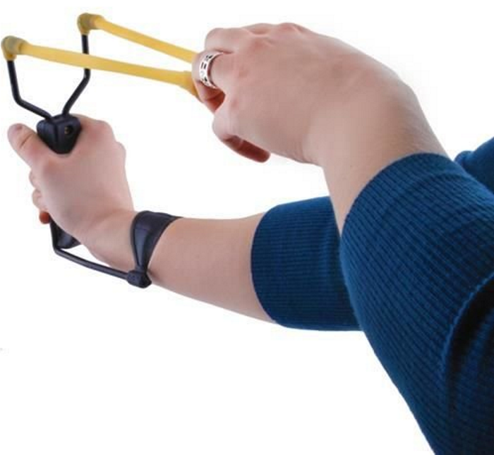 Prastie Profesionala idealSTORE, Maner antiderant si Ergonomic, Corzi elastice, Cauciuc Solid, Rezistent la intindere puternica, Suport antebrat, Raza de Evacuare 500 m