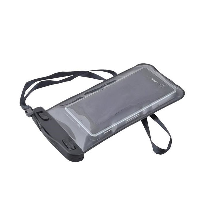 Husa impermeabila pentru Telefon SPACE BLACK idealSTORE, Asigura securitatea dispozitivului, Protejeaza perfect telefonul impotriva apei si a umiditatii in timpul rularii sau mersului cu bicicleta, Perfect pentru piscina, navigare, inot, plaja