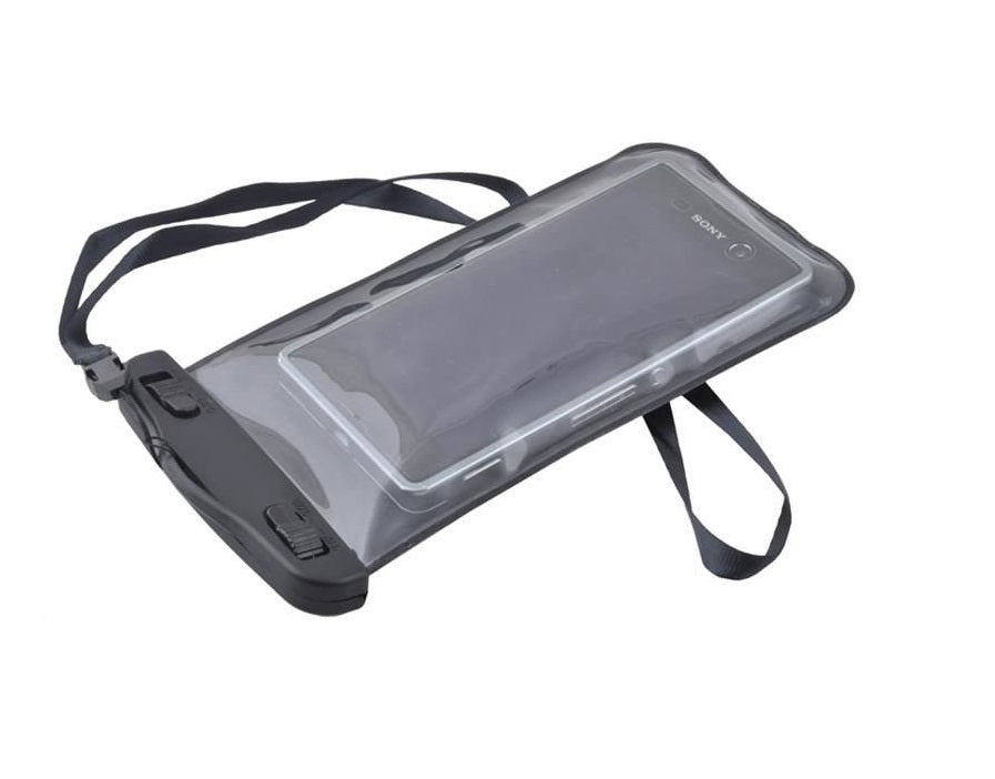 Husa impermeabila pentru Telefon SPACE BLACK idealSTORE, Asigura securitatea dispozitivului, Protejeaza perfect telefonul impotriva apei si a umiditatii in timpul rularii sau mersului cu bicicleta, Perfect pentru piscina, navigare, inot, plaja