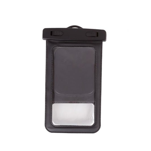 Husa impermeabila pentru Telefon SPACE BLACK idealSTORE, Asigura securitatea dispozitivului, Protejeaza perfect telefonul impotriva apei si a umiditatii in timpul rularii sau mersului cu bicicleta, Perfect pentru piscina, navigare, inot, plaja