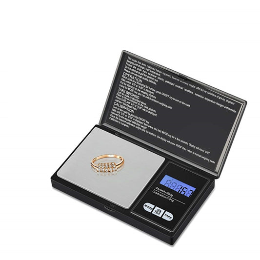 Cantar Electronic de Buzunar idealSTORE, Afisaj Digital LCD, Functie Tara, Greutate Suportata 200 G, Precizie de Cantarire 0, 01 g, Oprire Automata, Profesional, Cantarire Alimente - Ingrediente Bucatarie