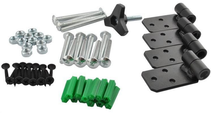 Tarc de Siguranta modular Safe Fence idealSTORE, Dimensiuni 74 x 304 cm Include 4 panouri laterale O poarta care poate fi asamblata in orice directie, Incuietoare, Fabricat din Otel, Aceesorii incluse, Design Autonom