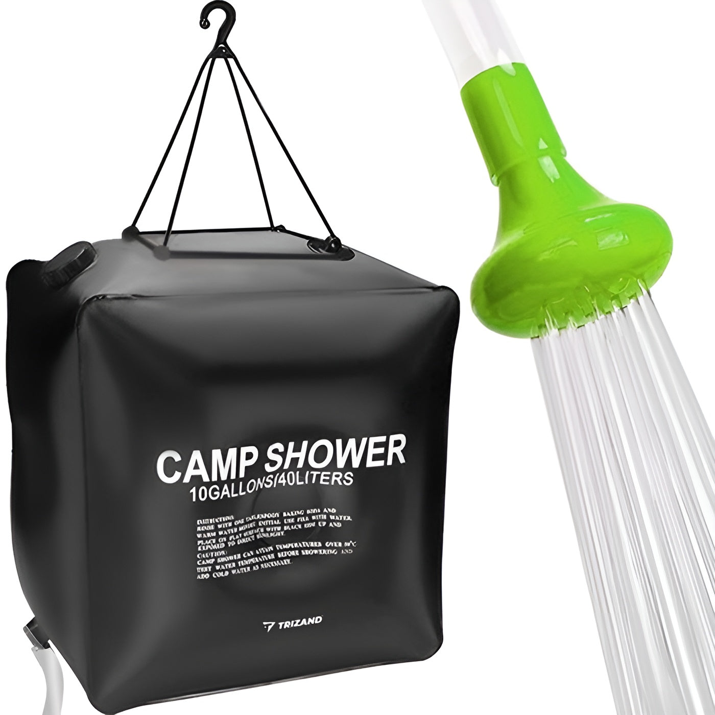 Dus mobil Turist Shower IdealStore, Capacitate 40L, Ideal pentru drumetii, excursii, Furtun cu cap de dus 68cm