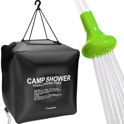 Dus mobil Turist Shower IdealStore, Capacitate 40L, Ideal pentru drumetii, excursii, Furtun cu cap de dus 68cm