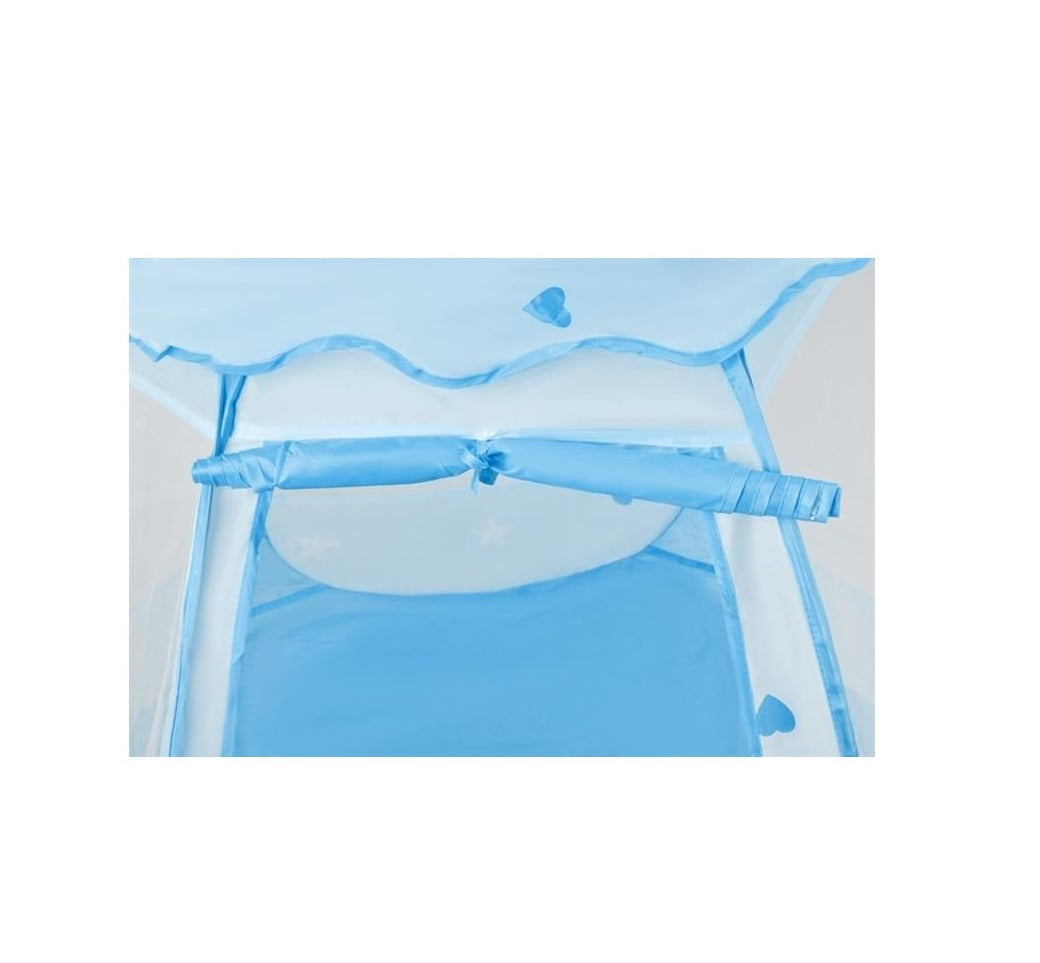 Cort de joaca pentru copii IDL Splash Bubble ce garanteaza ore intregi de distractie, Usor de asamblat, Fabricat din material sintectic si durabil, Culoare-Albastru