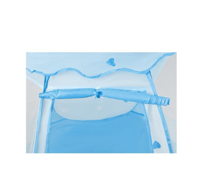 Cort de joaca pentru copii IDL Splash Bubble ce garanteaza ore intregi de distractie, Usor de asamblat, Fabricat din material sintectic si durabil, Culoare-Albastru