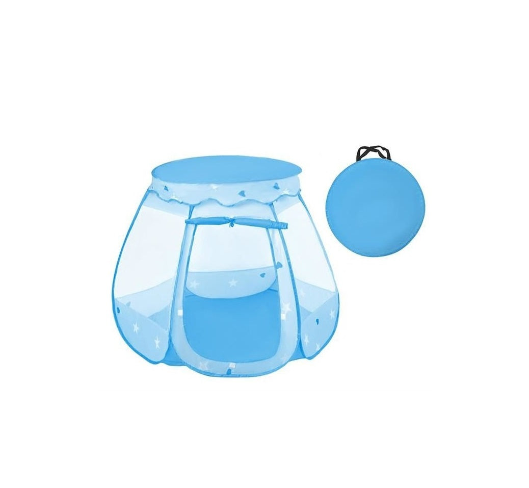 Cort de joaca pentru copii IDL Splash Bubble ce garanteaza ore intregi de distractie, Usor de asamblat, Fabricat din material sintectic si durabil, Culoare-Albastru