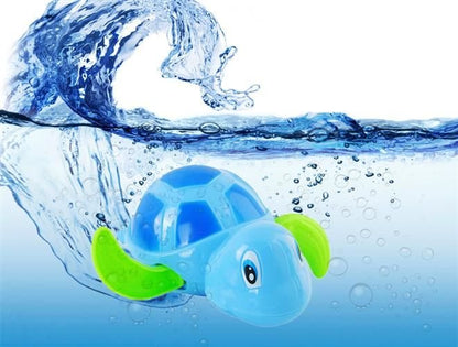 Jucarie de Baie Baby Turtle idealStore, Broasca Testoasa Rotativa, Perfecta pentru Cada sau Piscina, Innoata Alaturi de Copil, Albastra