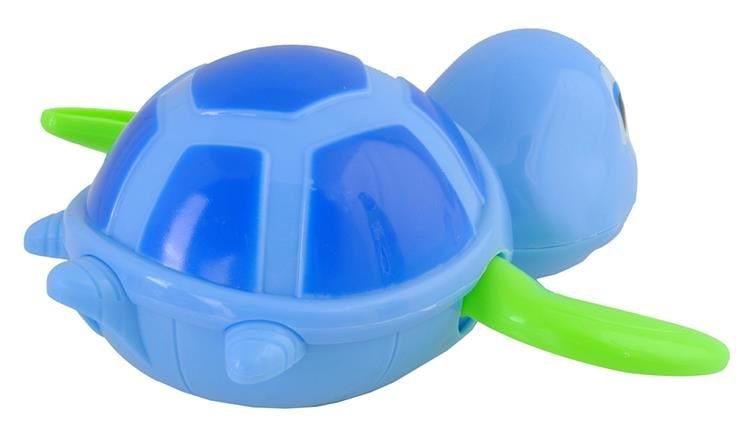 Jucarie de Baie Baby Turtle idealStore, Broasca Testoasa Rotativa, Perfecta pentru Cada sau Piscina, Innoata Alaturi de Copil, Albastra