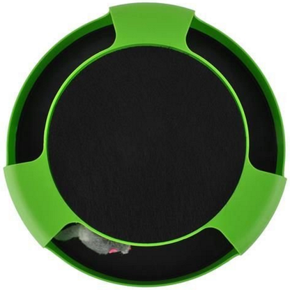 Jucarie Interactiva pentru Pisici The Playful Little Mouse, Dimensiuni 25 x 6,5 cm, Loc pentru zgariat, Tampoane antiderapante, Material Plastic, Incurajeaza activiatea fizica a Animalului