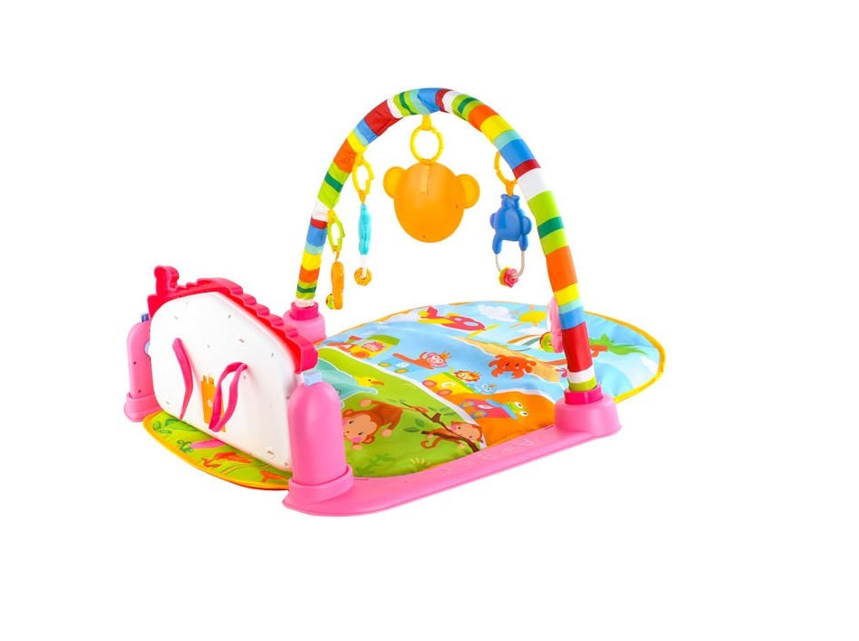 Covoras interactiv Multifunctional cu pian 3 IN 1 IDL pentru bebelusi, Conceput pentru a ajuta dezvoltarea fizica si motorie a copilului, Culorile vii si expresive vor atrage atentia