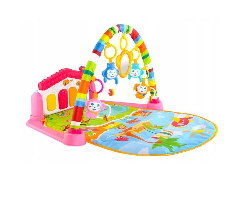 Covoras interactiv Multifunctional cu pian 3 IN 1 IDL pentru bebelusi, Conceput pentru a ajuta dezvoltarea fizica si motorie a copilului, Culorile vii si expresive vor atrage atentia