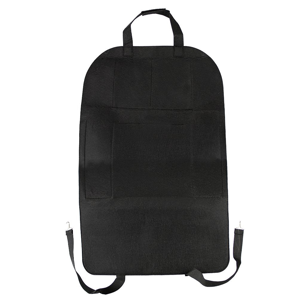 Organizator Multifunctional pentru Scaun Auto idealSTORE, Include 7 Buzunare de Diferite Dimensiuni, Ideal pentru Suport Tableta, Telefon, Servetele, Bauturi, Jucarii, Compatibil cu Orice Masina, Material Pasla