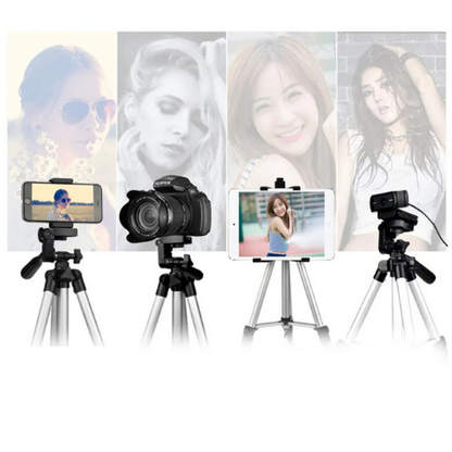 Trepied Telescopic Multifunctional 4 in 1 idealSTORE, Pentru Telefon, Camera Foto, Include Telecomanda Bluetooth Compatibila cu IOS si Android, Inaltime Ajustabila, Picioare Flexibile, Husa Impermeabila, Varf Rotativ la 360,  Ideal pentru fotografii