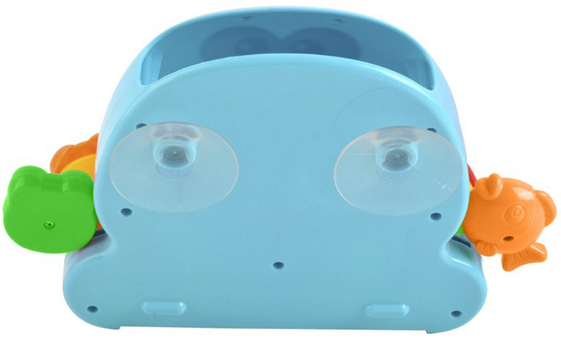 Jucarie de Baie Caracatita idealSTORE, Dimensiuni 27 x 5 x 30 cm, Include un Tobogan cu apa, 4 cupe colorate, Ventuze puternice pentru prinderea pe peretele dusului, cazii, faiantei, Ajuta la Dezvoltarea Simturilor si a Capacitatilor Congnitive