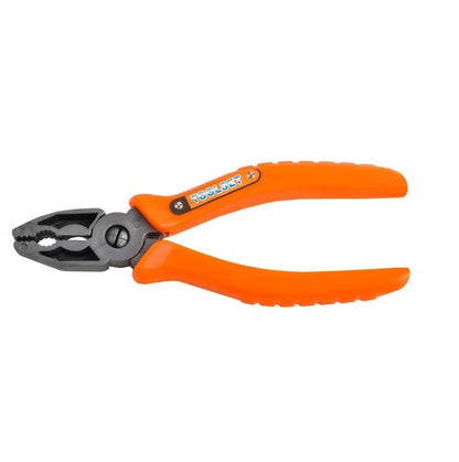 Mini valiza de scule THE LITTLE BUILDER idealSTORE, Dimensiuni 28 x 24 x 9 cm, Include cleste, cutit, cheie, suruburi si alte unele de bricolaj, Ajuta la dezvoltarea abilitatilor manuale