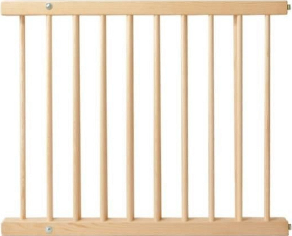 Poarta de Siguranta din Lemn de Pin IdealStore, Dimensiune ajustabila, Mecanism de fixare in perete, Dimensiune 72-122 cm, culoare Maro