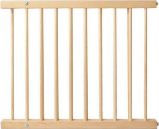 Poarta de Siguranta din Lemn de Pin IdealStore, Dimensiune ajustabila, Mecanism de fixare in perete, Dimensiune 72-122 cm, culoare Maro