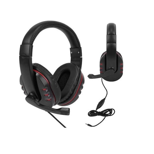 Casti gaming cu Microfon idealSTORE BLACK xSOFT RADER, Dimensiuni 17 x 20 cm, Design semi-deschis ce va reduce sunetul din jur, Microfon incorporat, Volum reglabil, Confectionate din piele ecologica, Negru-Rosu