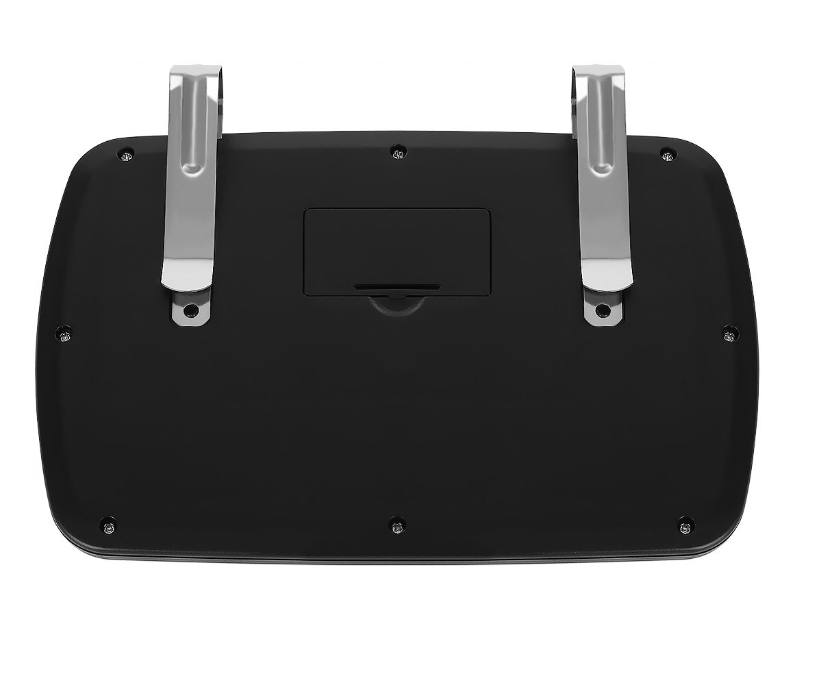 Oglinda auto pentru bebelusi cu LED idealSTORE Junior Magic Mirror, Dimensiuni 18 x 11 cm, Rotatie 360 de grade, Proiectata sa observe copilul pe scaunul auto, Se monteaza pe parasolar cu doua manere