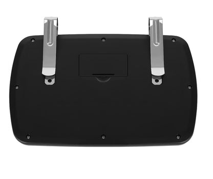 Oglinda auto pentru bebelusi cu LED idealSTORE Junior Magic Mirror, Dimensiuni 18 x 11 cm, Rotatie 360 de grade, Proiectata sa observe copilul pe scaunul auto, Se monteaza pe parasolar cu doua manere