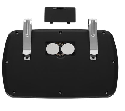 Oglinda auto pentru bebelusi cu LED idealSTORE Junior Magic Mirror, Dimensiuni 18 x 11 cm, Rotatie 360 de grade, Proiectata sa observe copilul pe scaunul auto, Se monteaza pe parasolar cu doua manere