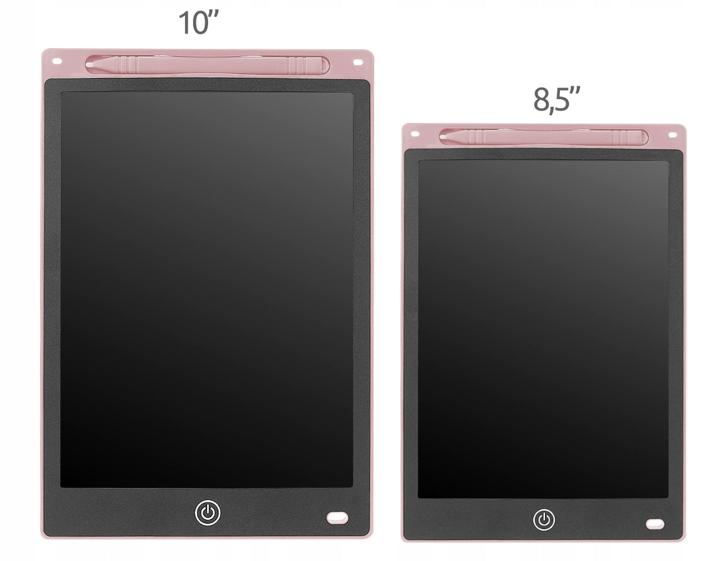 Tableta Grafica XL pentru Desen si Scris idealSTORE, Dimensiuni 17.2 x 0.6 x 25 cm, Ecran de 10 inch, Incurajeaza jocul creativ prin diversificare, Negru-Roz